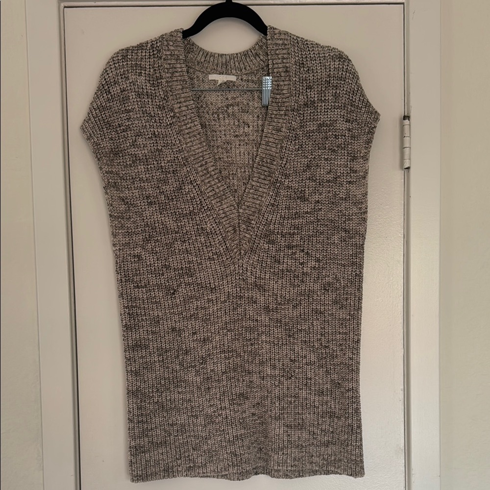 COS Women's V-Neck Sweater Vest - Gray